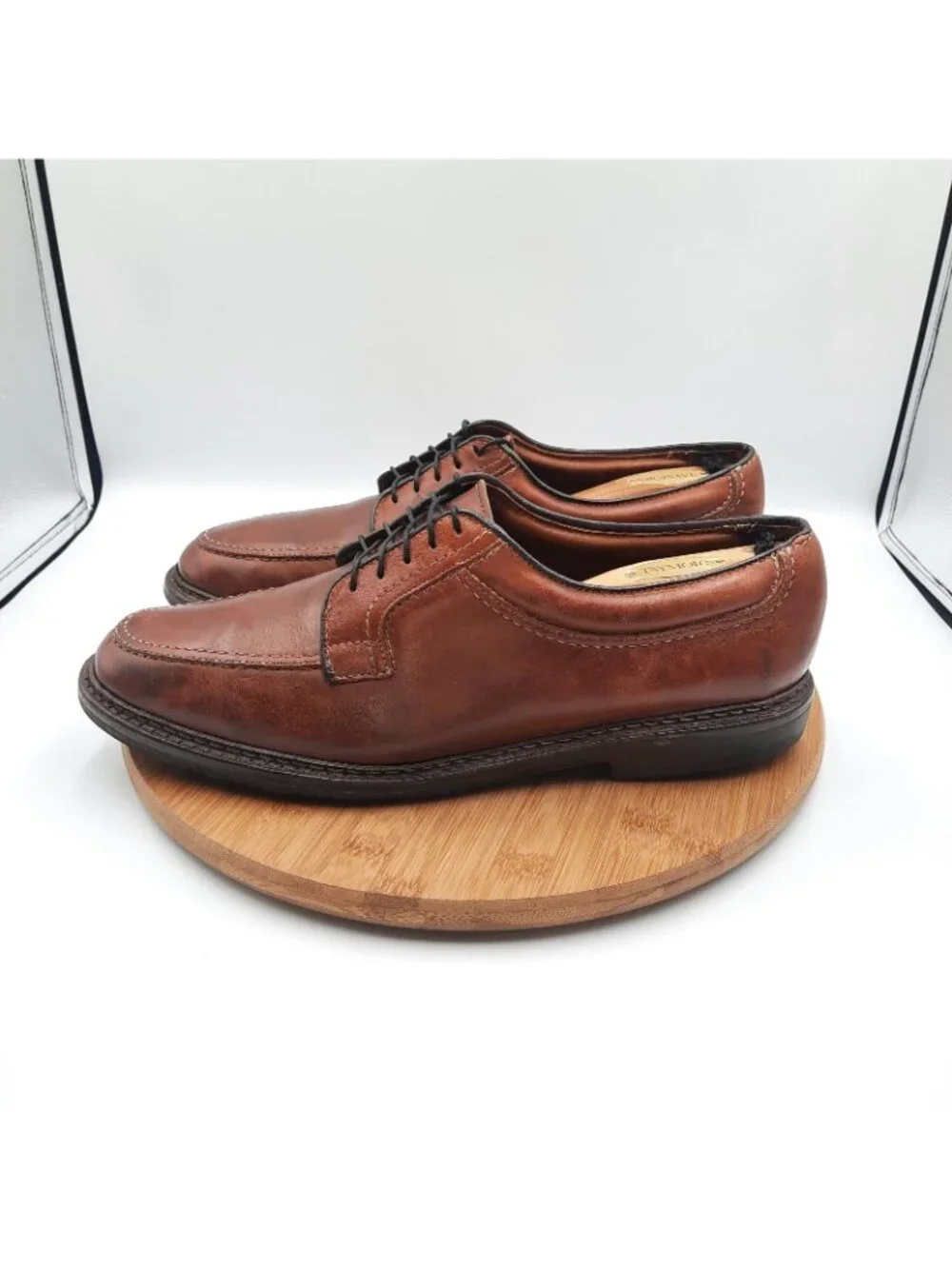 Allen Edmonds Wilbert Mens 10 Shoes Brown Leather Oxford Dress Sneakers USA